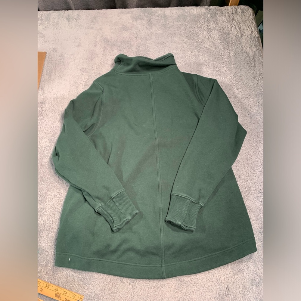 Athleta fleece lined dark green sweatshirt XL - Picture 8 of 12